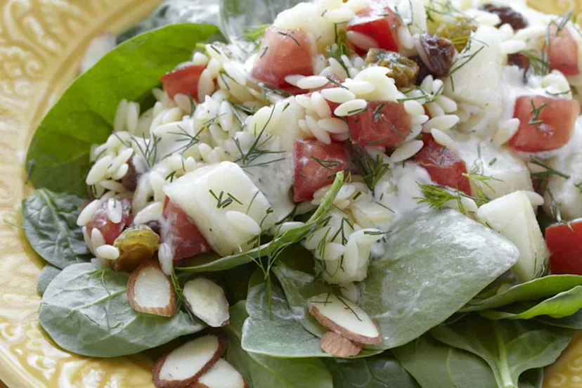 Savory Pear Spinach Salad with Ranch image