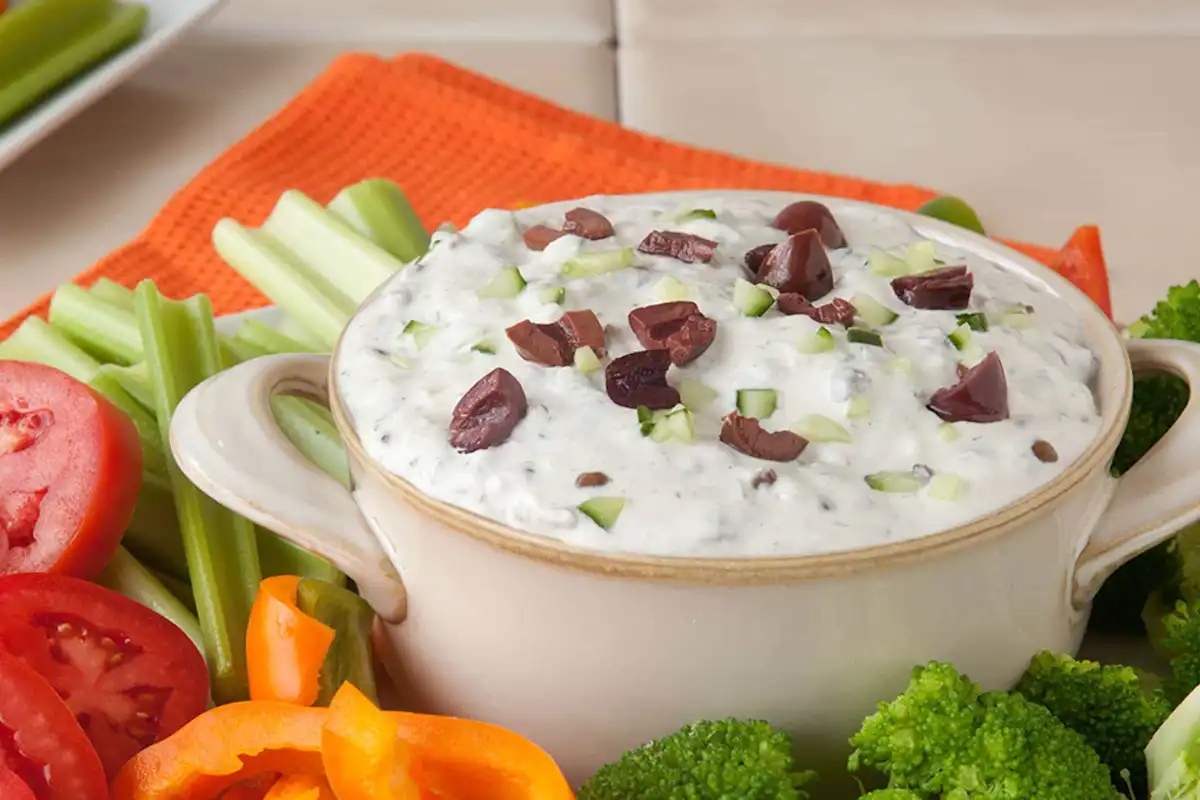 Lentil-Cucumber-Olive Garden Dip