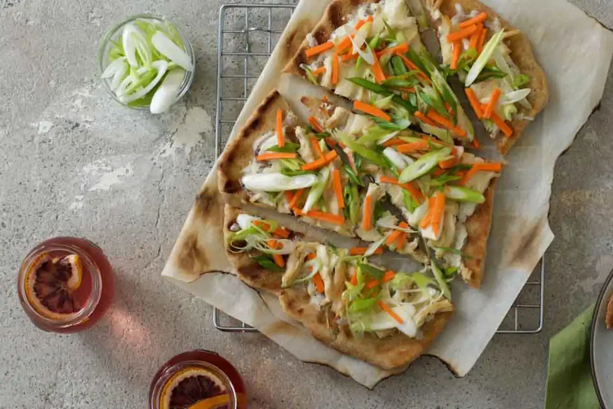 Asian Garden Vegetable Flatbread