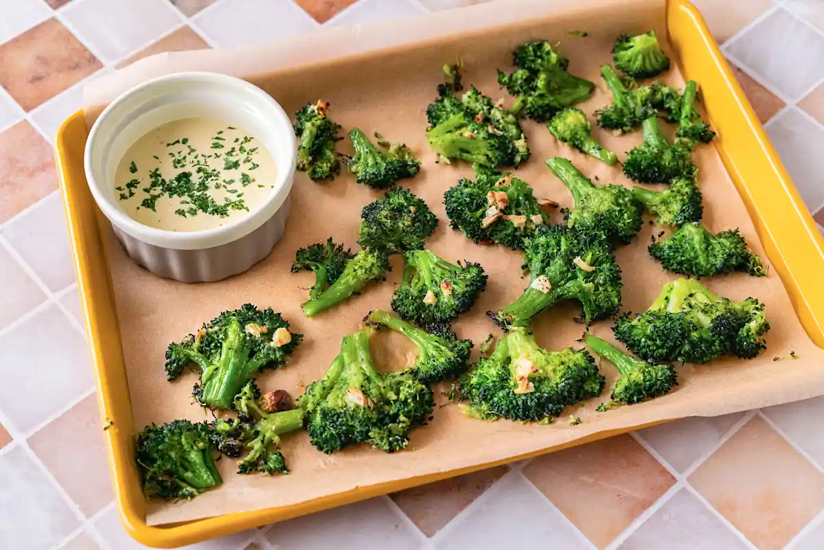 Garlic Ranch Smashed Broccoli