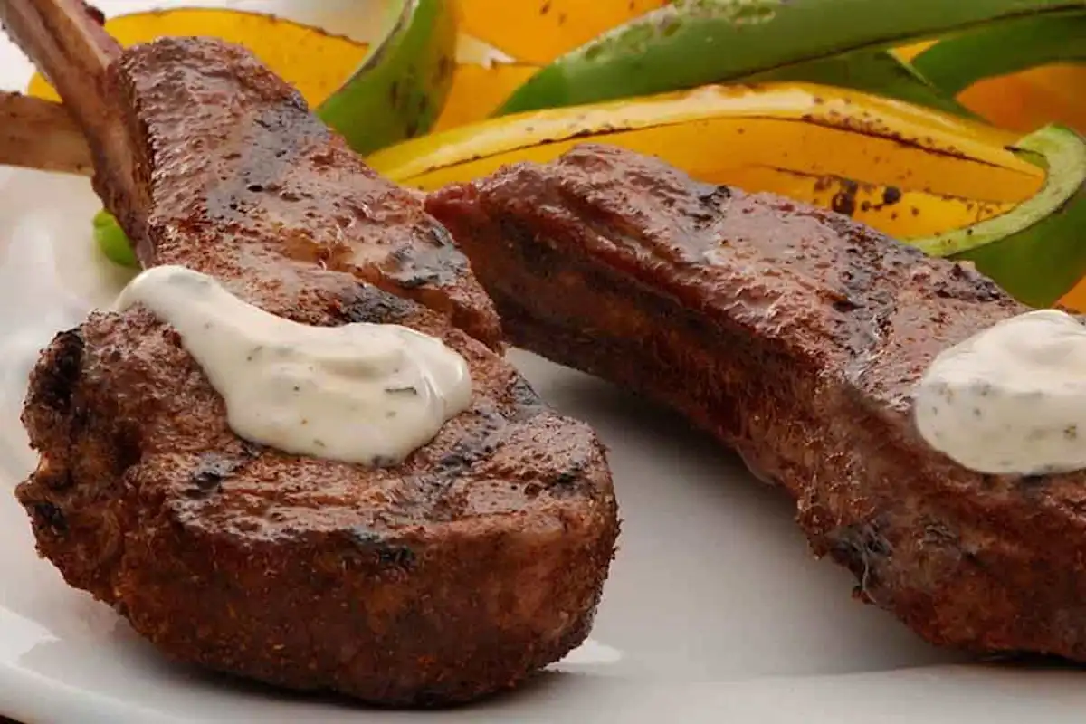 Lamb Chops with Minty Ranch Dipping Sauce