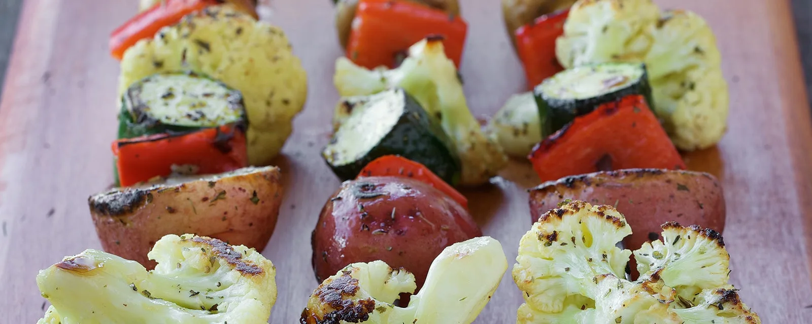 Skewered Marinated Vegetables