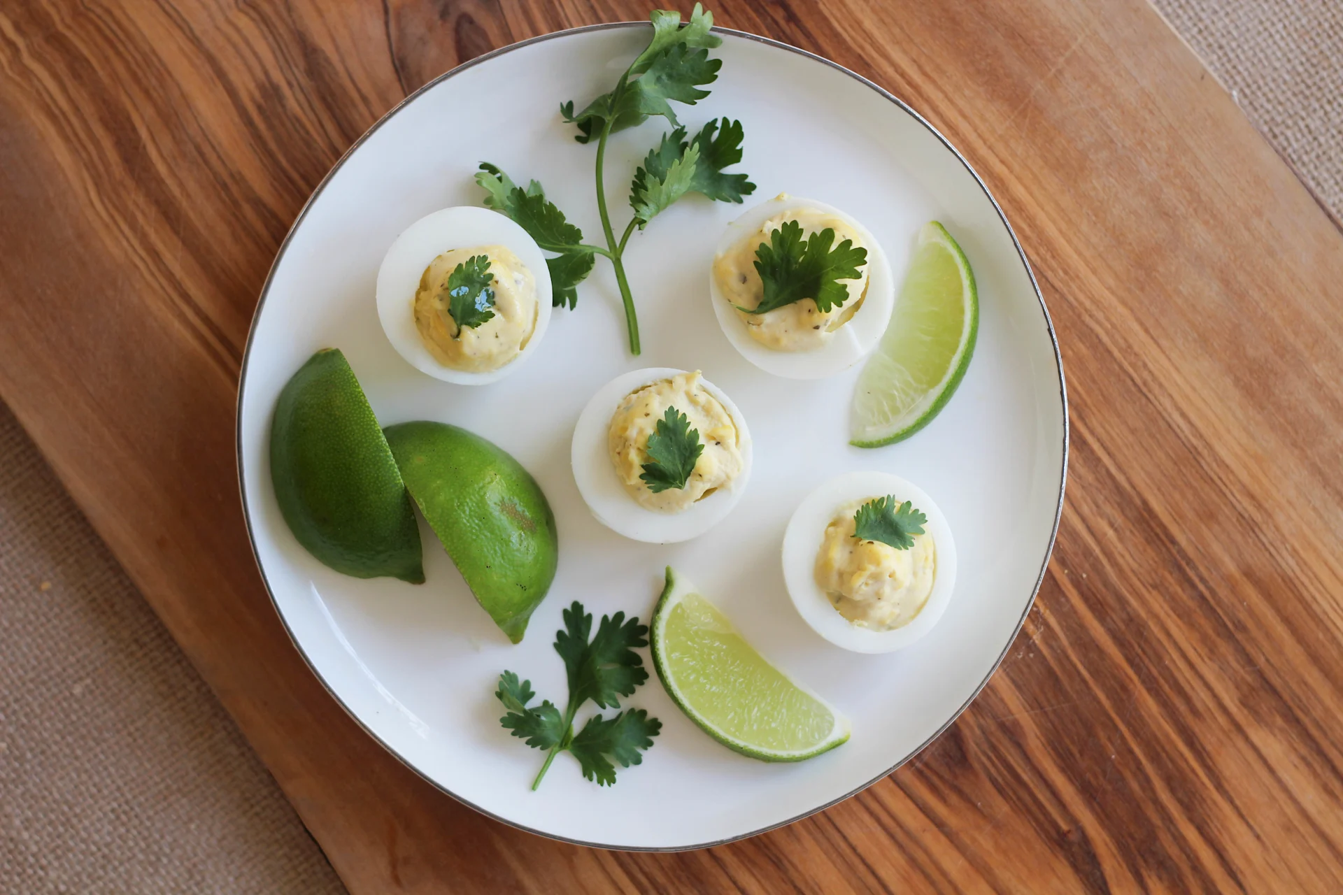 Cilantro Lime Deviled Eggs