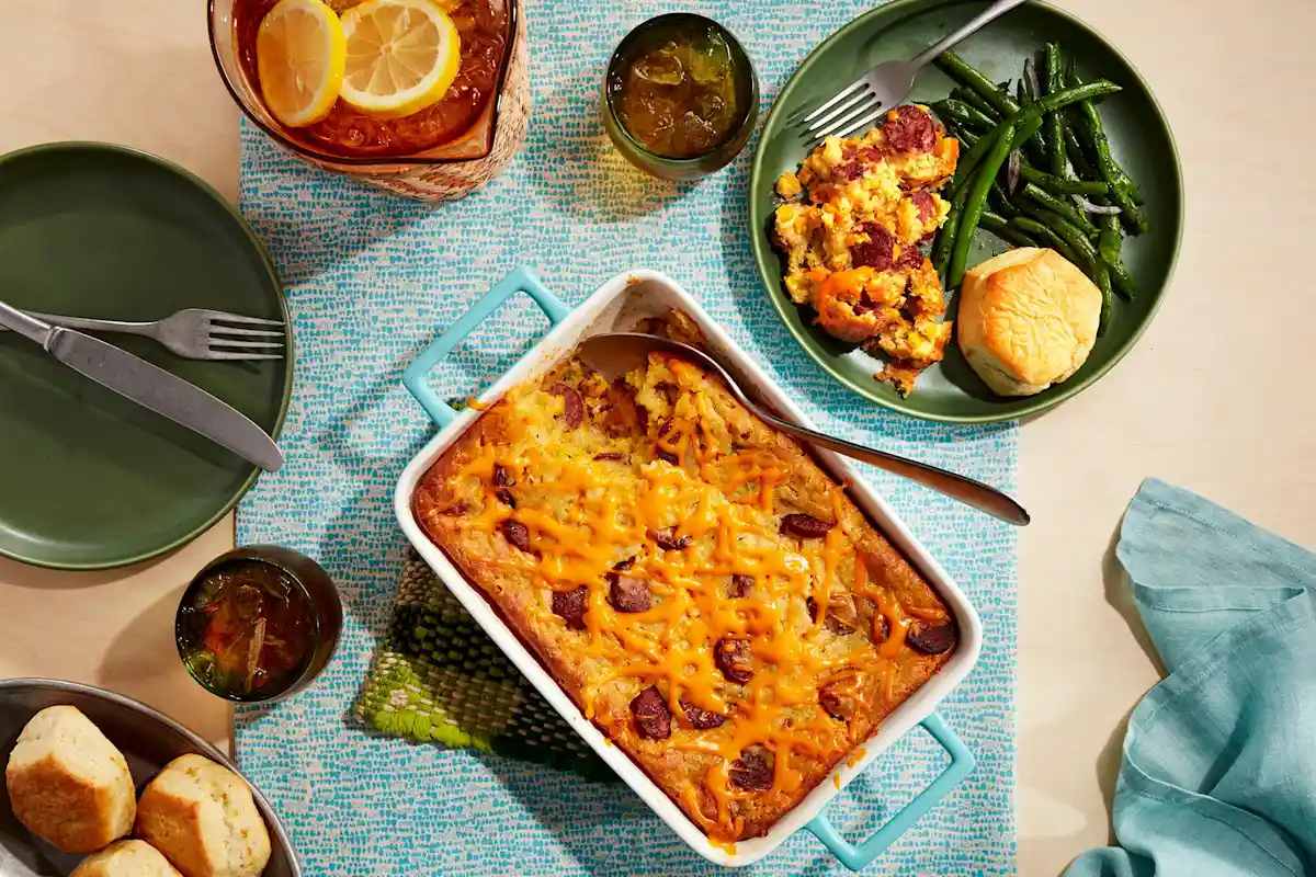 HVR Ranch Corn with Andouille Sausage Casserole image