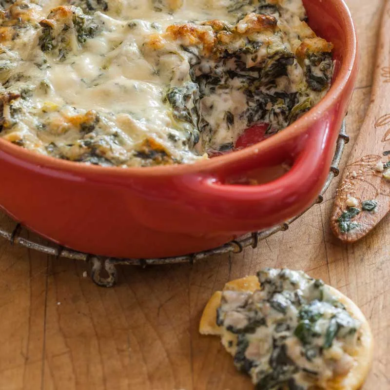 Baked Spinach and Chicken Ranch Dip