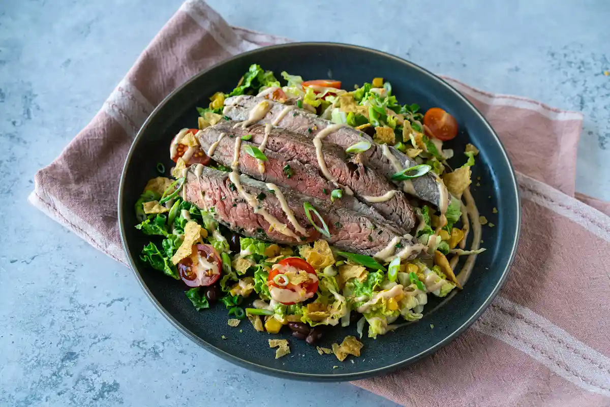 Creamy BBQ Ranch Steak Salad image
