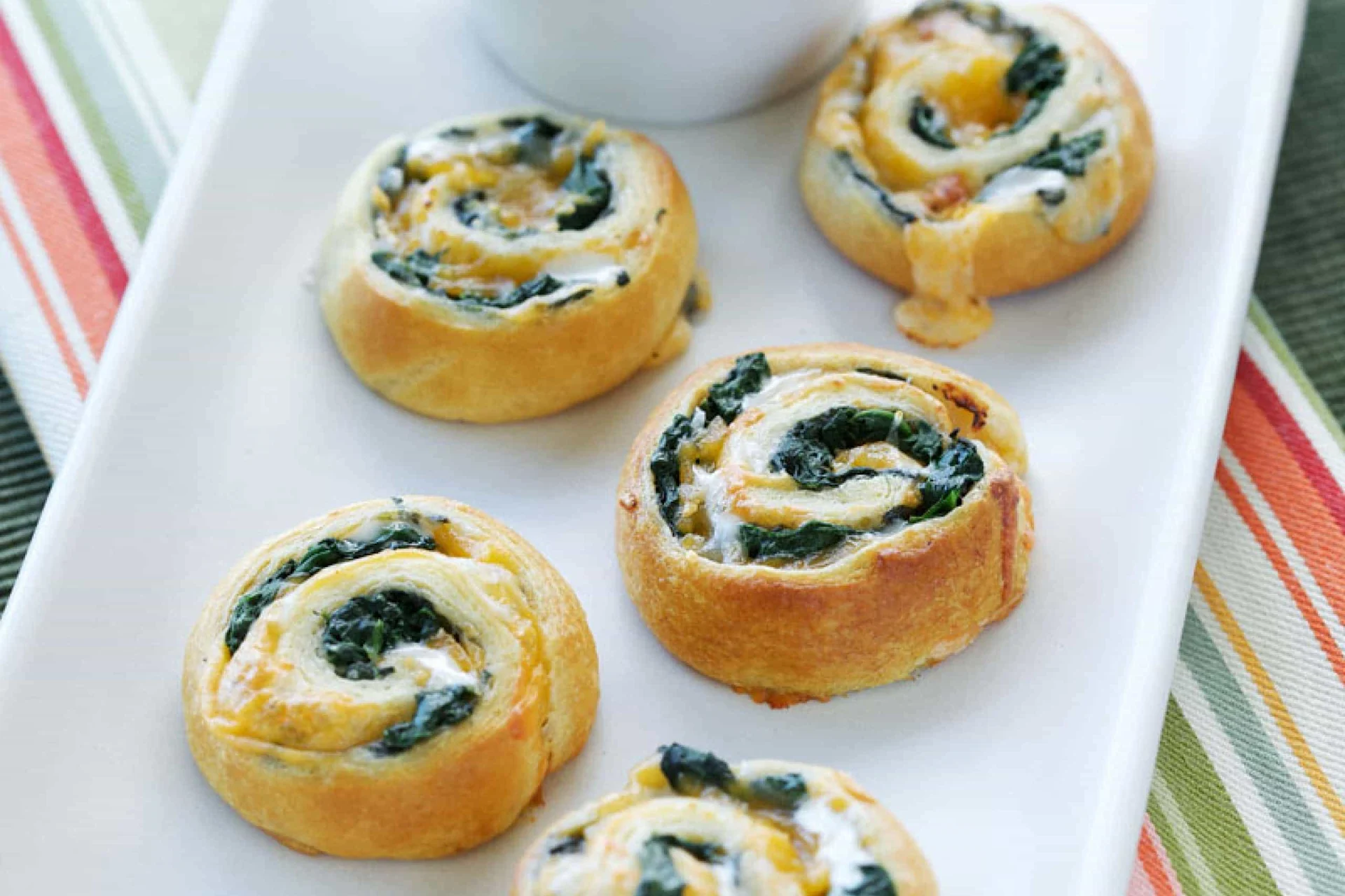 Spinach and Cheese Spirals