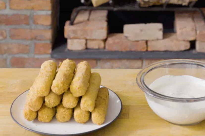 Homemade Mozzarella Sticks with Ranch