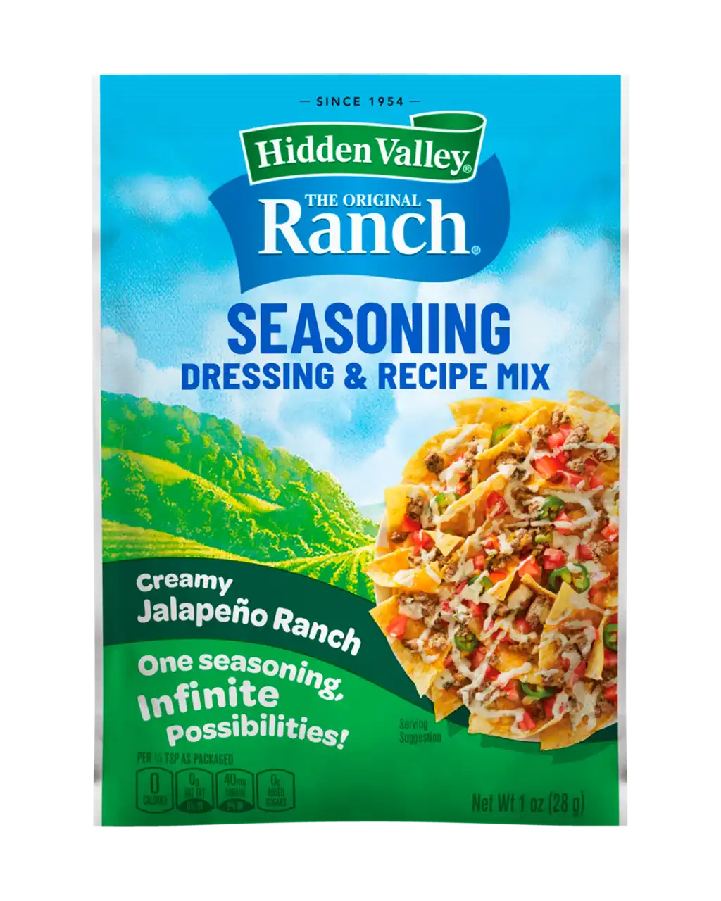 Hidden Valley™ Creamy Jalapeño Ranch Seasoning, Dressing & Recipe Mix