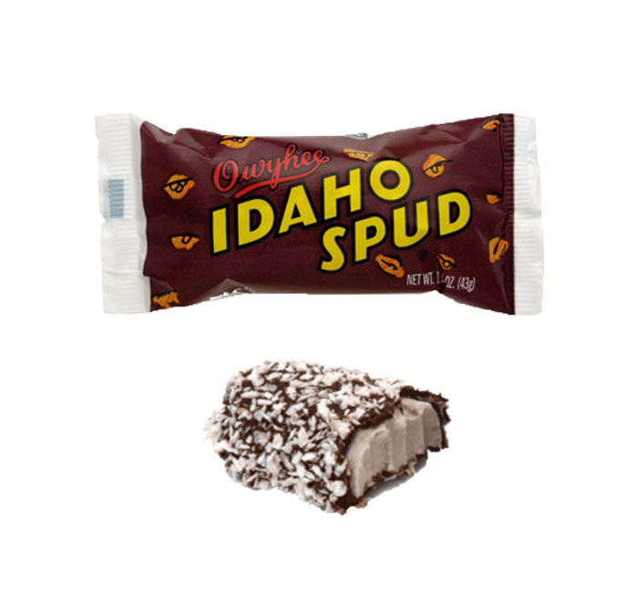 Idaho-Spud-Coconut-Sprinkled-Dark-Chocolate-Covered-Marshmallow-Candy-Bar 12122