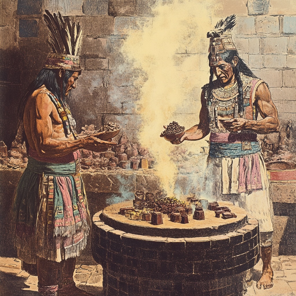 Ancient-Aztec-Civilization-Xocolatl-Chocolate-Ceremony