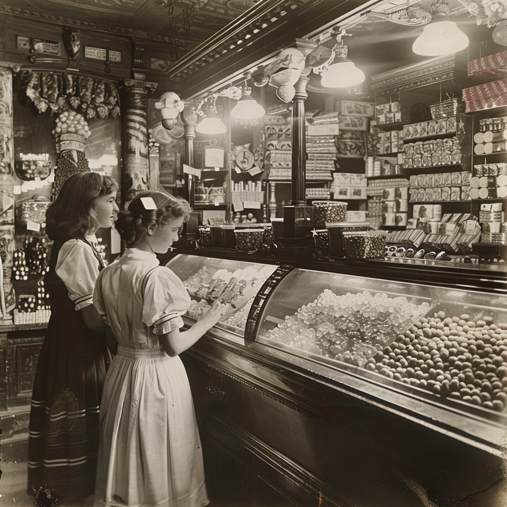 Old-Fashioned-Candy-Shop-1920-era-Individually-Wrapped-Candies-Sour-Candy-History