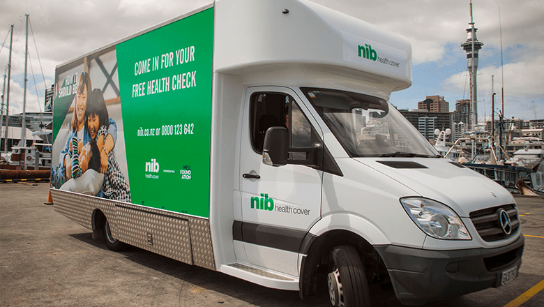 nib checkup truck taking free healthcare to communities