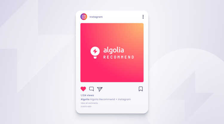 How to Integrate Algolia Recommend with Instagram Ads
