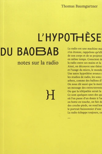 Couverture de L'Hypothèse du baobab