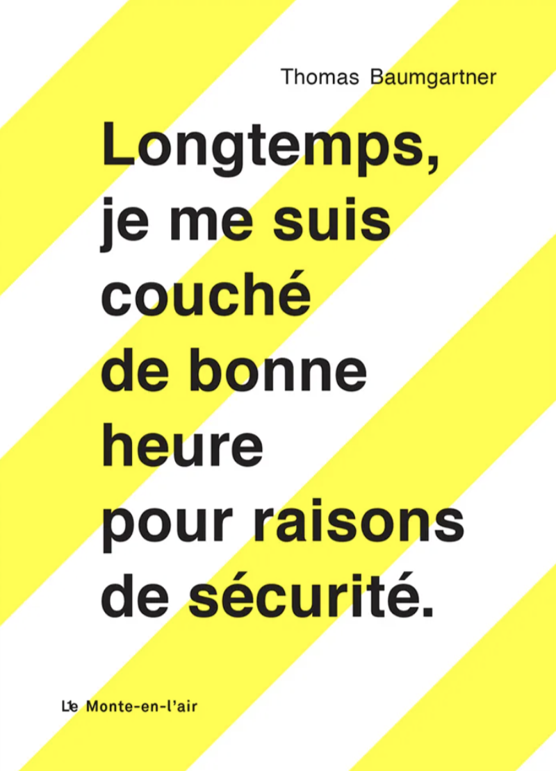 Couverture de Longtemps, je me suis couché de bonne heure pour raisons de sécurité