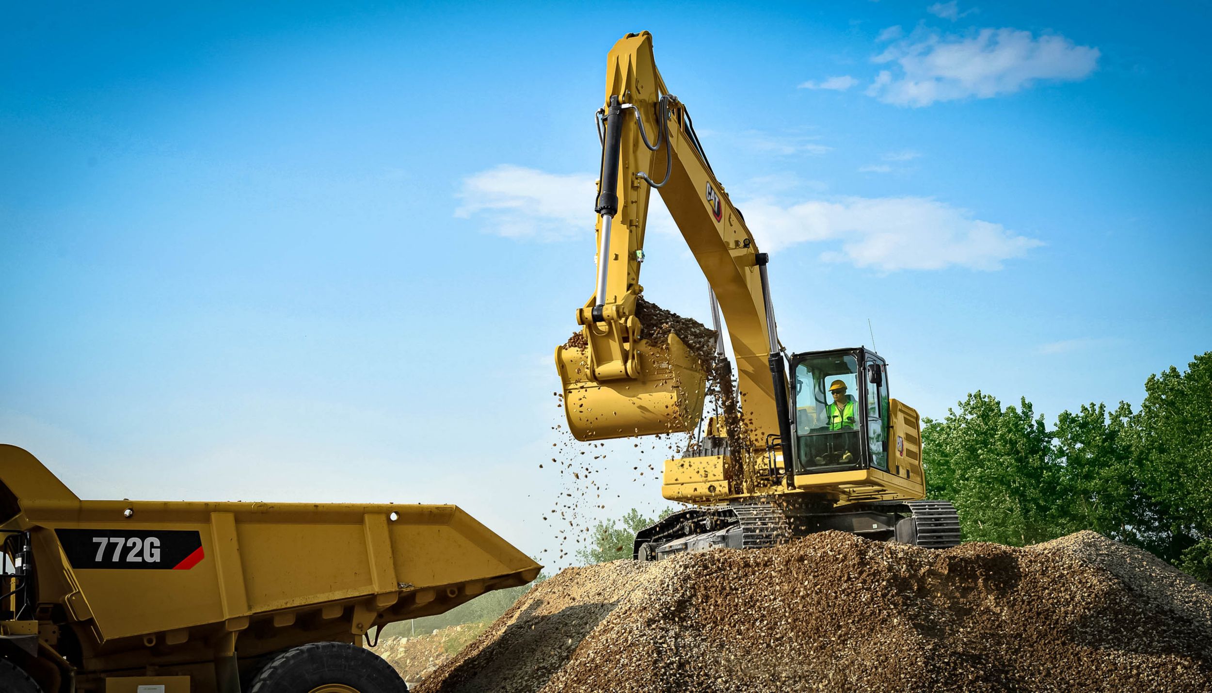 Cat 330 Excavator Banner