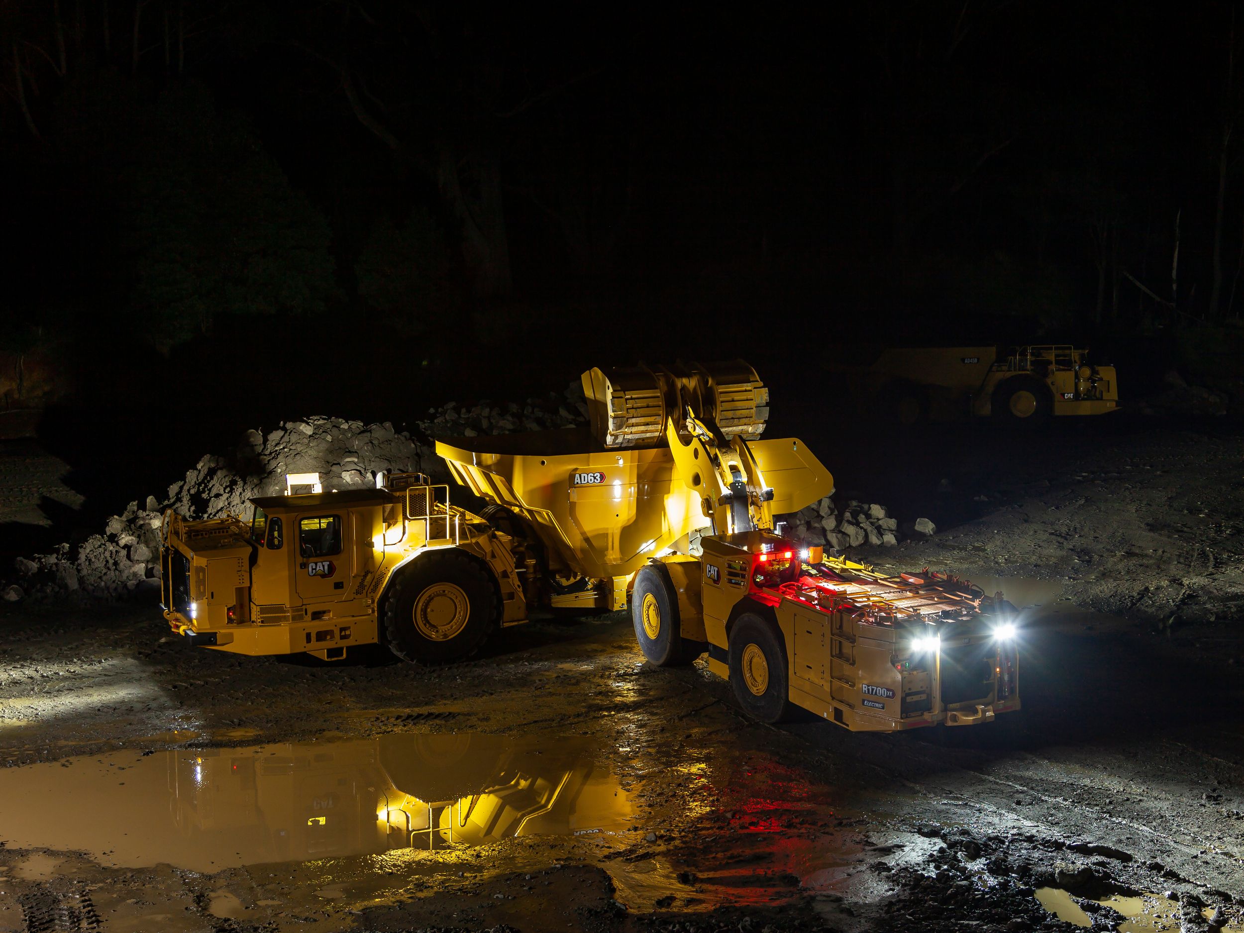 Cat R1700 XE Underground Mining Haul Truck Banner