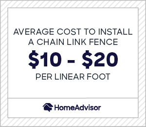 the averge cost to install a chain link fence is $10 to $20 per linear foot.
