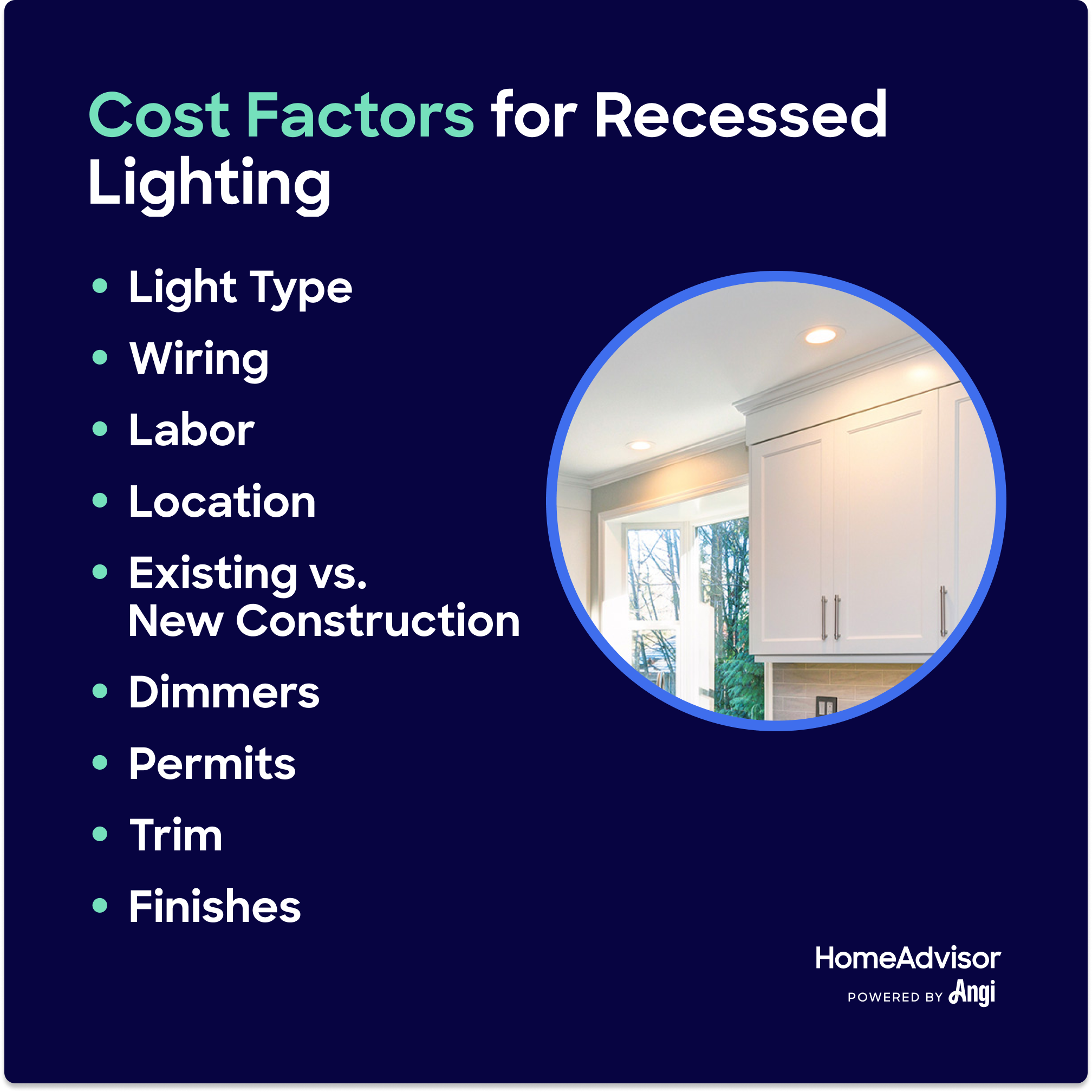 Recessed Lighting Cost Factors 