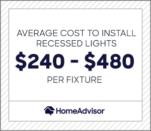 Cost Of Recessed Lighting Installation, How Much Does It Cost To Install An Exterior Light Fixture