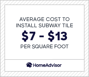 Install Subway Tile Backsplash, How Much Does It Cost Per Square Foot To Install Ceramic Tile