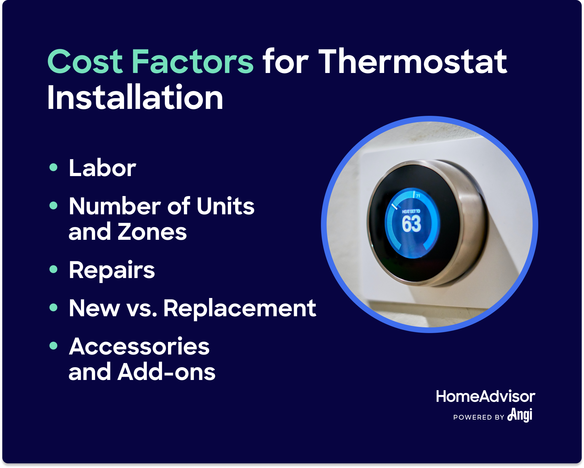 Thermostat Installation Cost Factors 