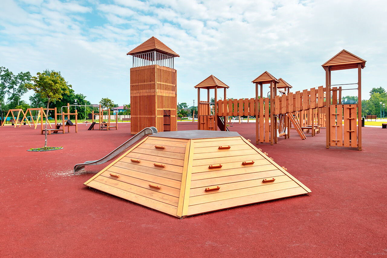 Outdoor Rubber Flooring for Playground, Walkways & Decks