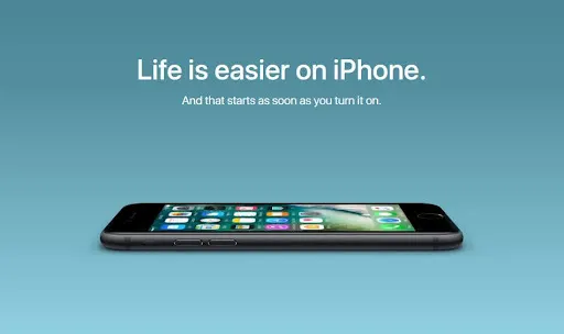 iPhone ad from 2017. Image from appleinsider.com.