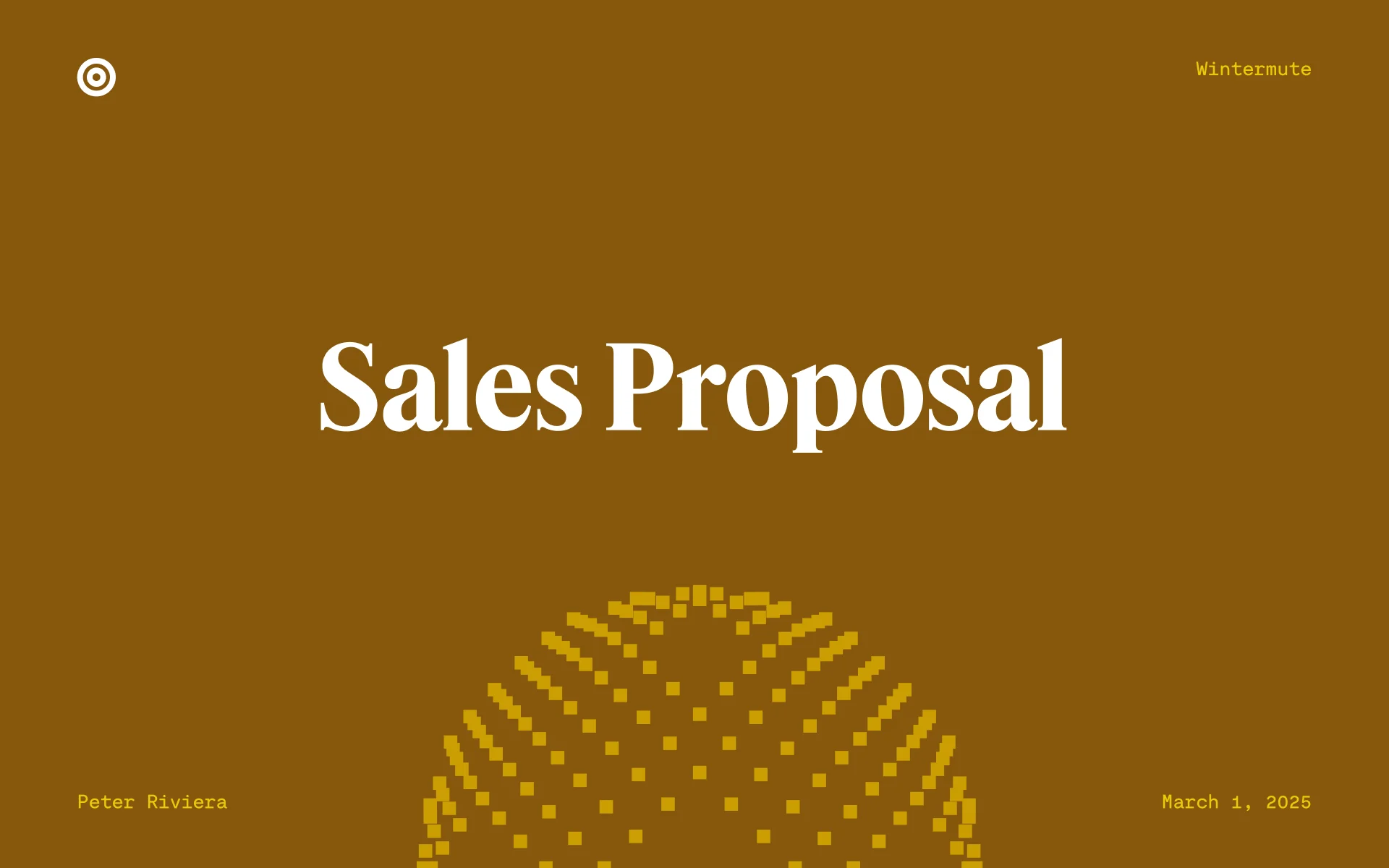 Visual product templates: sales proposal presentation template for sales teams
