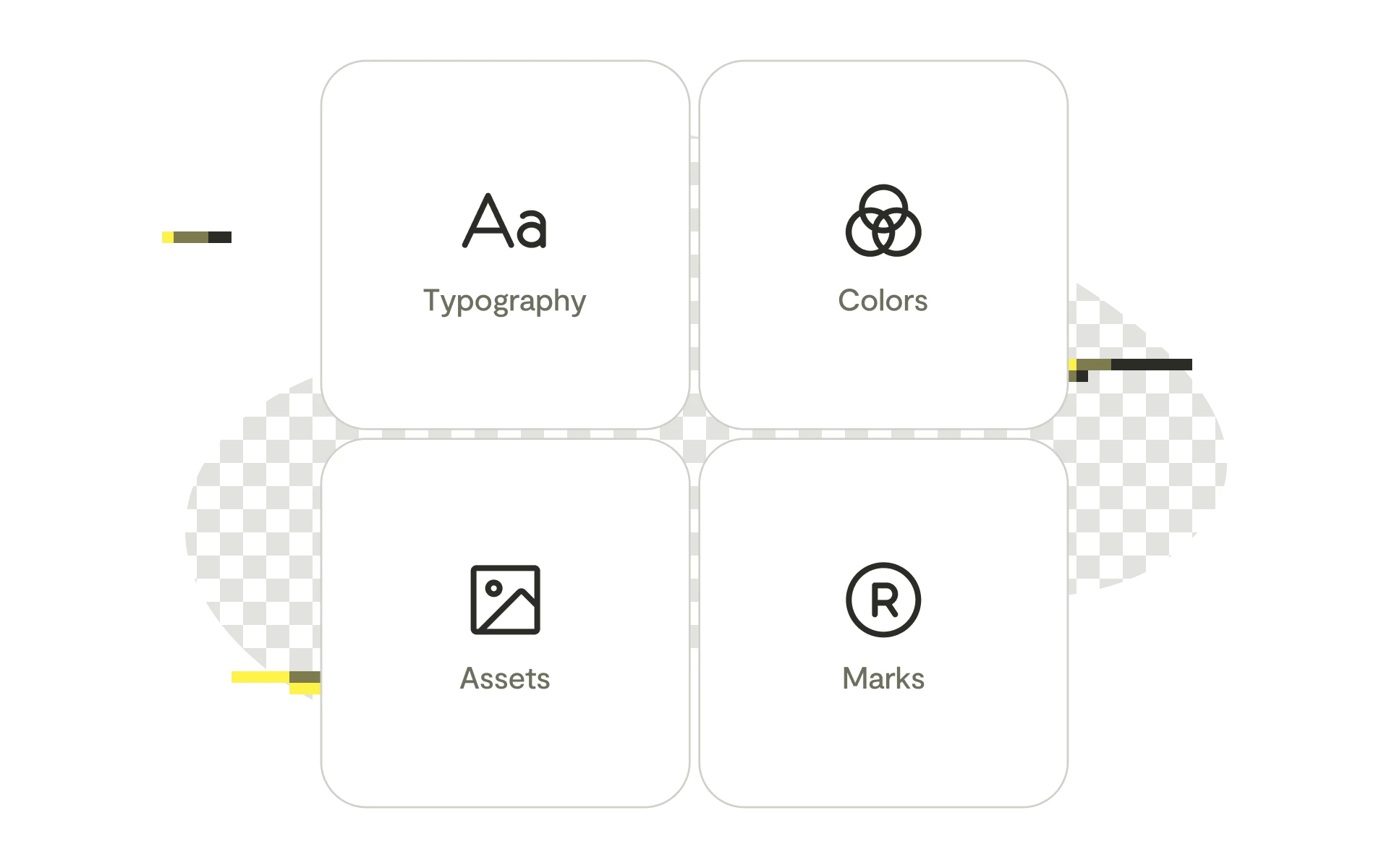 Visual product features: Brand-lock. Lock your brand marks, fonts, colors and spacing to your templates and generated presentations.