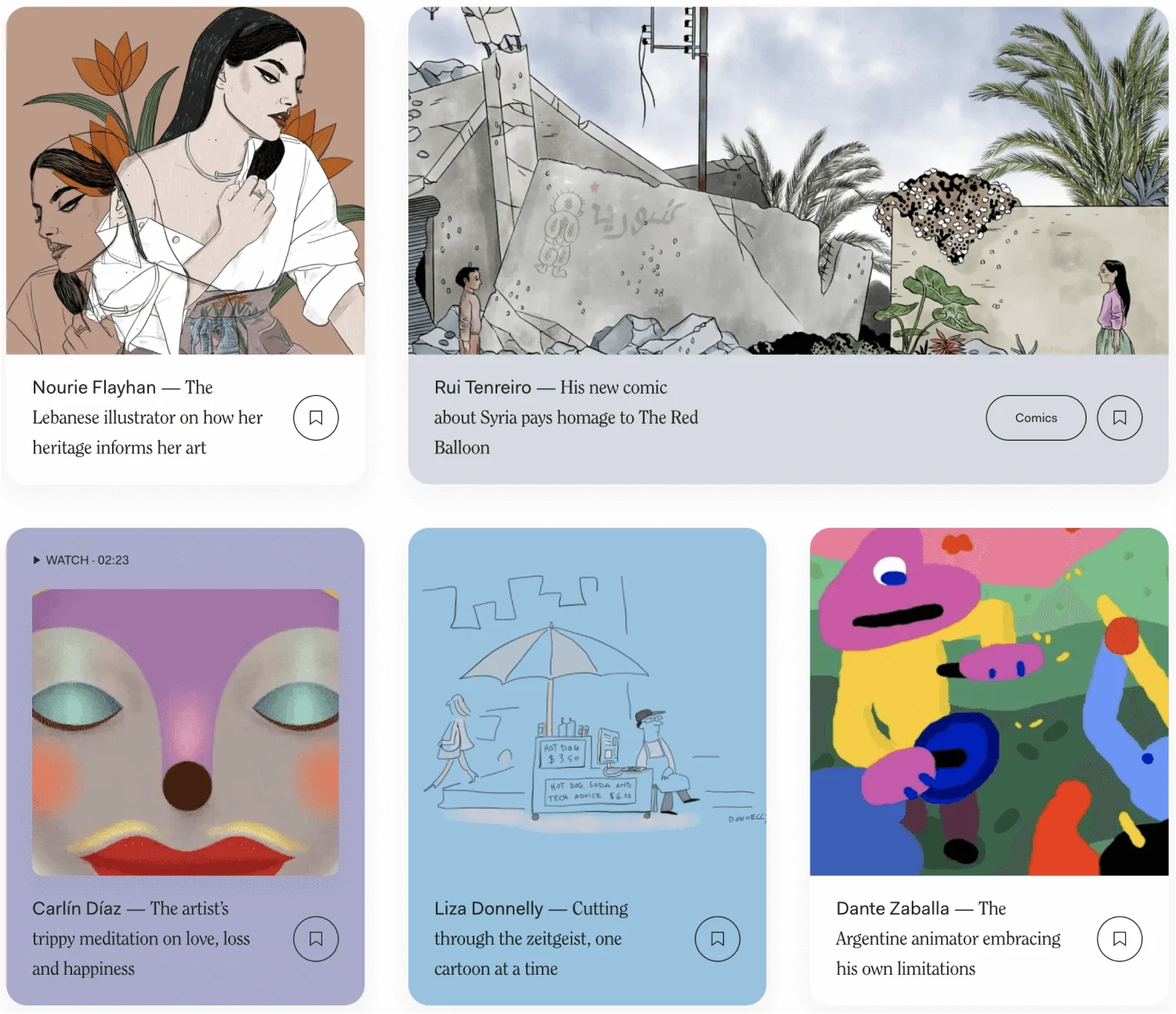 WeTransfer's Wepresent section