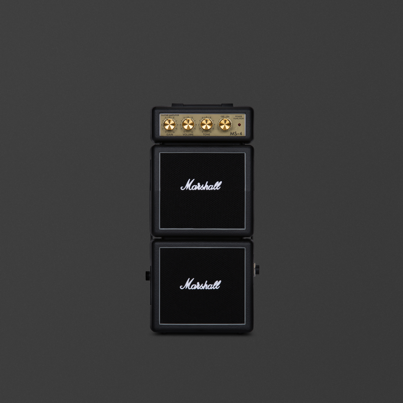 1W Micro Stack with gain, tone and volume controls in black 