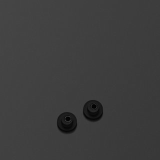 Heston 60 Wall Mount Grommets in black