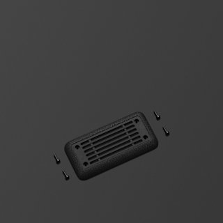 Heston 60 Wall Mount Grommets in black