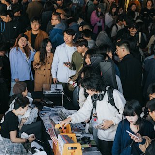 The record store day in a record store in Asia