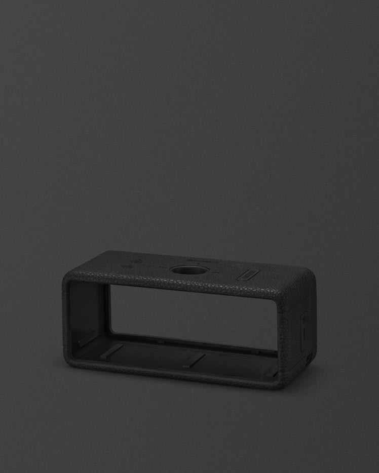 An Emberton II Sleeve Black set against a dark gray background.