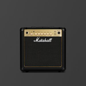 Front facing image of the Marshall MG15GR Combo.