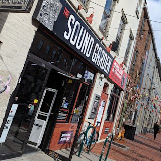 The record store Sound Garden localised in Baltimore/Buffalo.
