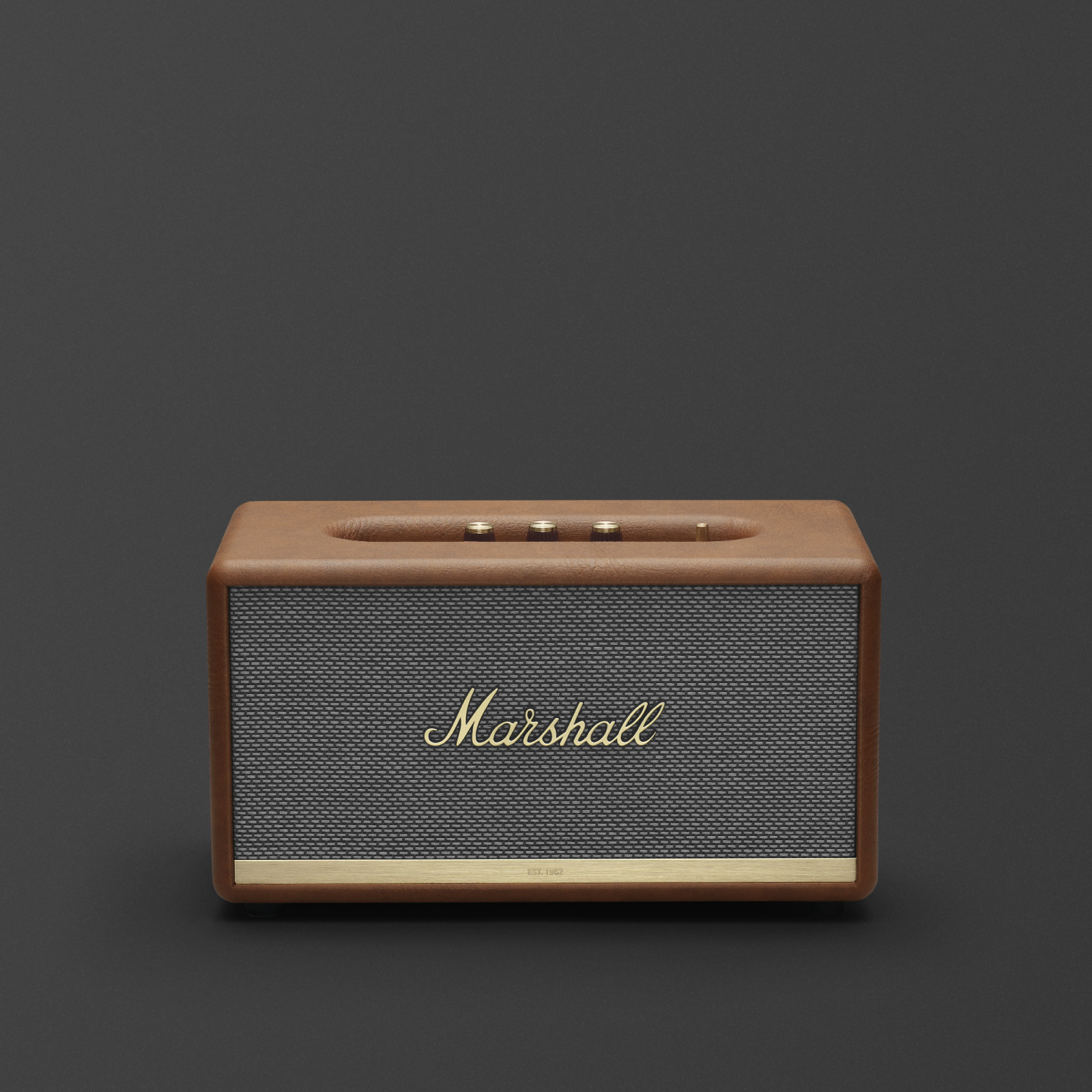 Front image of the Marshall Stanmore II Brown Speaker.