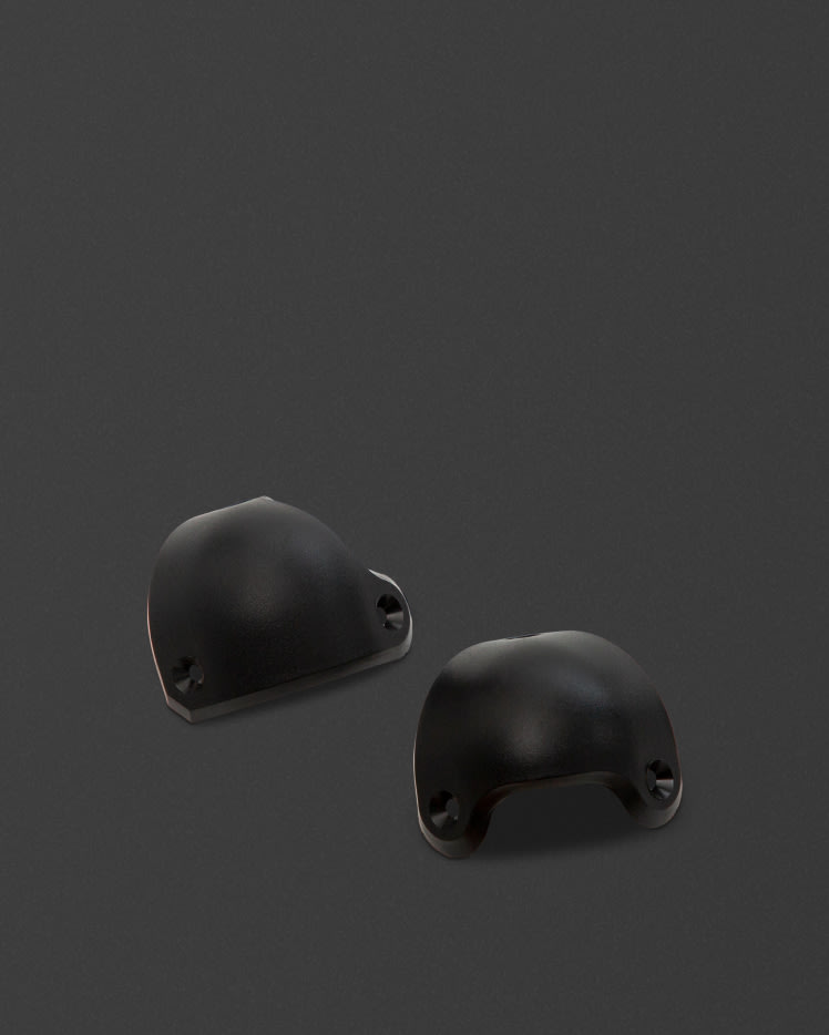 Pack de 2x esquinas delanteras mate en ángulo: 1x Izquierda, 1x Derecha.