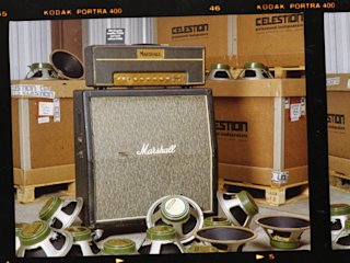A Marshall JTM45 2245 head in a warehouse.
