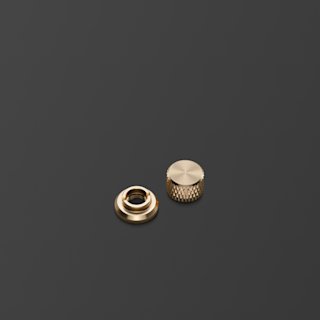 Heston 120 Knob for turning & pressing in gold