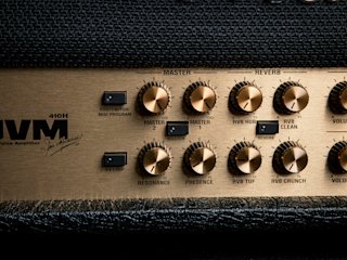 The JVM410 Head zoomed image on the controls knobs