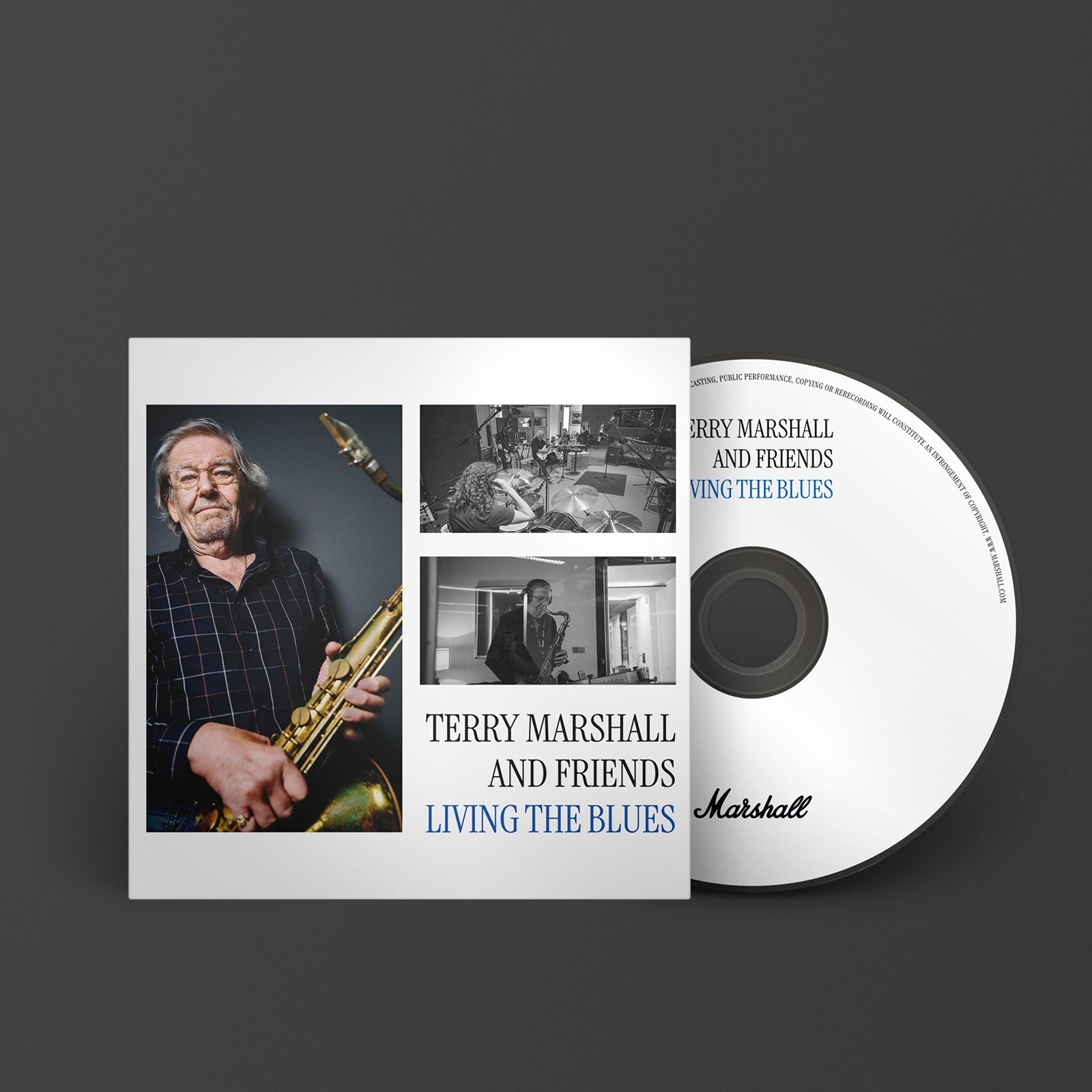 The record 'Living The Blues' cd cover