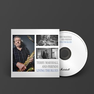 La portada del disco 'Living The Blues' de 'Terry Marshall and friends.