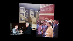 Marshall warehouse. Queen Elizabeth of England.