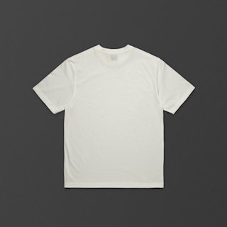 A white Marshall Heritage Reissue 'Sound Equipment' short-sleeve t-shirt is laid flat on a dark background, with the back side facing up.