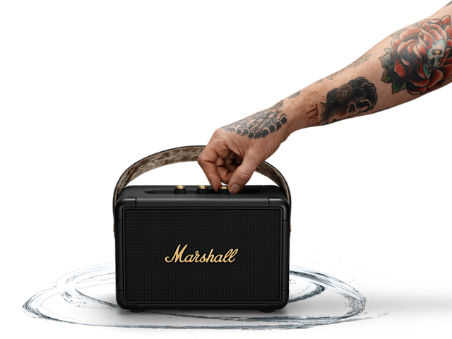 Kilburn II Black and Brass - ポータブルスピーカー | Marshall.com