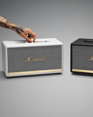 Two Stanmore II Bluetooth speakers.